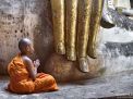 monje budista y gran buda
